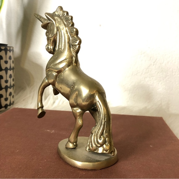 Vintage Brass Unicorn - Picture 5 of 5